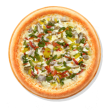 12. FIRENZE - 40cm; Соус, Сыр Моцарелла, Курица, Паприка, Ананас