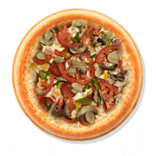 9. MY PEPPE PIZZA - 40cm; Соус, Сыр Моцарелла, Ветчина, Пепперони, Шампиньоны, Паприка,Помидоры