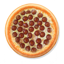 8. PEPPERONI - 40cm; Соус, Сыр Моцарелла, Пепперони